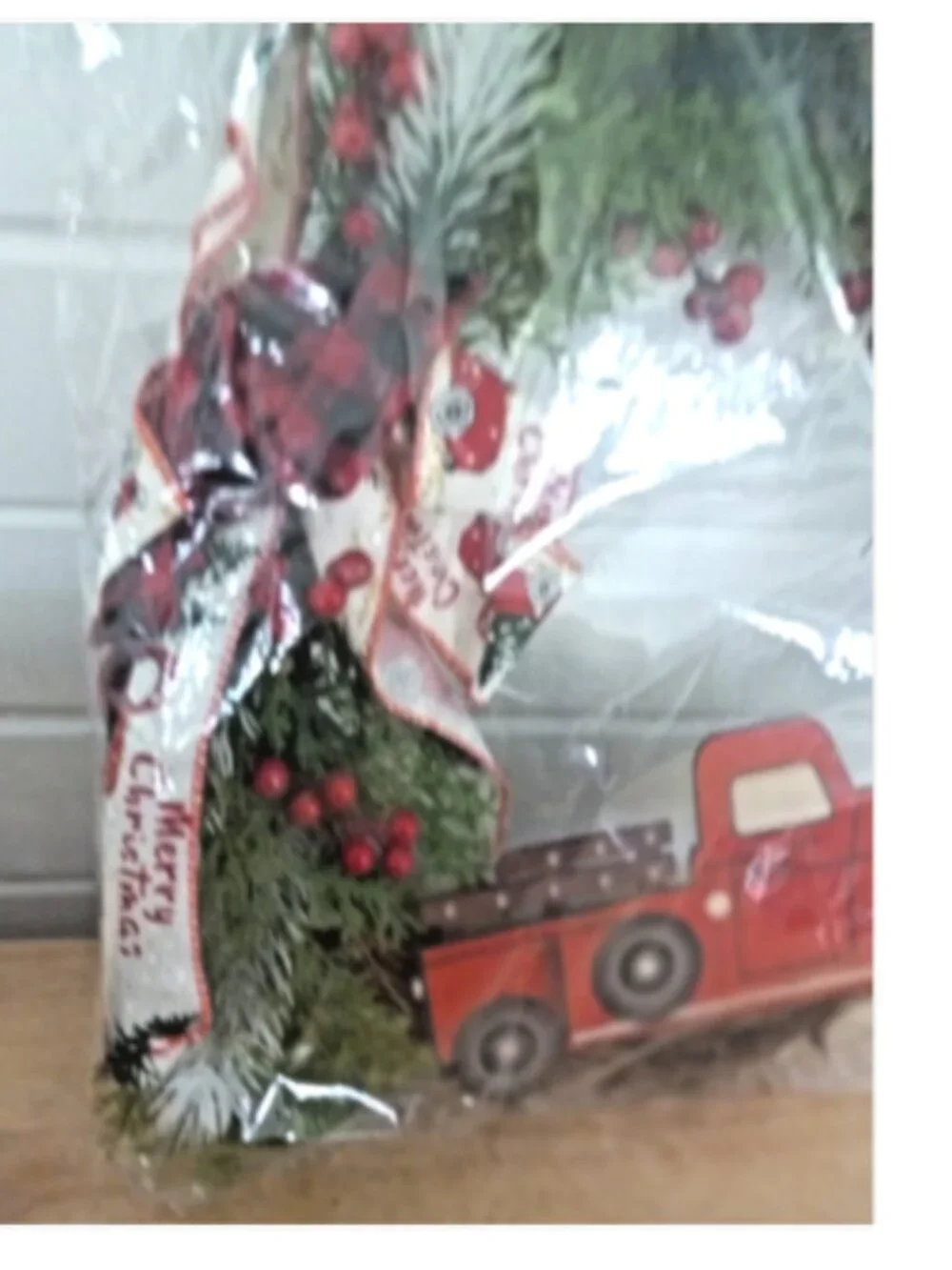 Red Truck Christmas Wreath 15